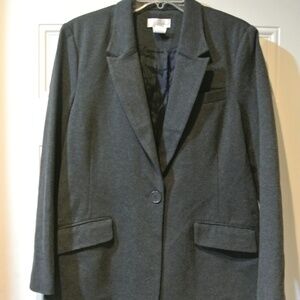 WOMENS SPIEGAL SIZE 14 GRAY BLAZER